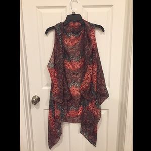 Silky vest/ scarf